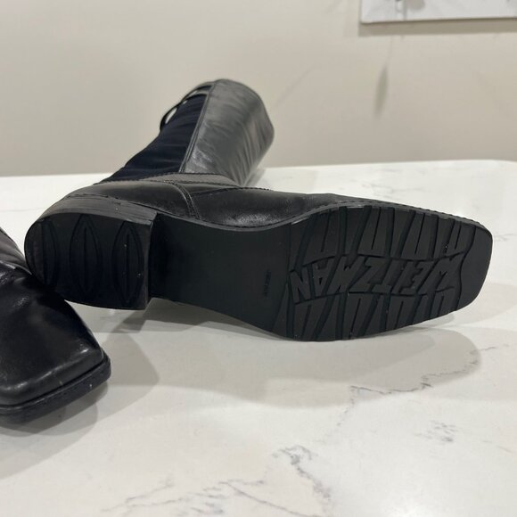 Stuart Weitzman Black leather boots Size 7 M equestrian Style - Picture 8 of 10